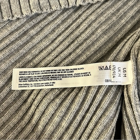 Daily Practice | Ribbed gray sweater midi skirt Women’s size M Anthropologie - Picture 7 of 9